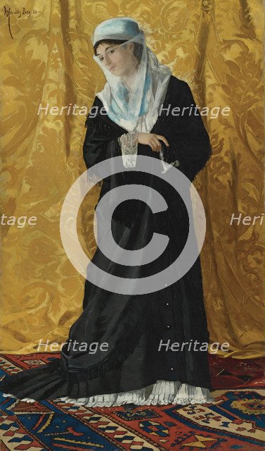A Lady of Constantinople. Artist: Hamdi Bey, Osman (1842-1910)