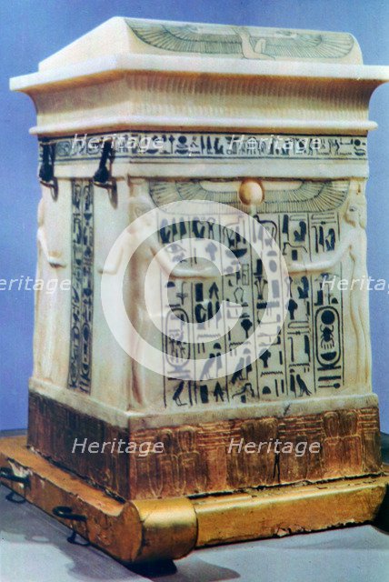 Canopic chest from the Tomb of Tutankhamun, 14th century BC. Artist: Unknown