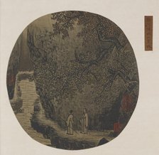 Walking with staves in the autumn hills, Ming dynasty, 1368-1644. Creator: Unknown.