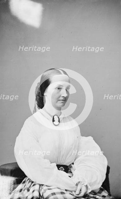 Miss A.J. Evans, between 1855 and 1865. Creator: Unknown.