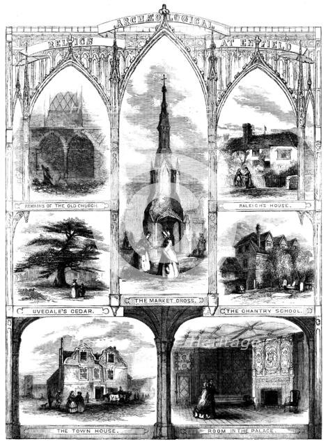 Archaeological Relics at Enfield, 1858. Creator: Unknown.
