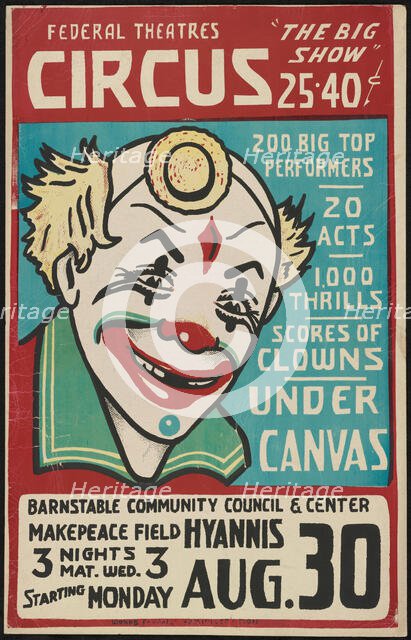 Circus, Hyannis, MA, [193-]. Creator: Unknown.