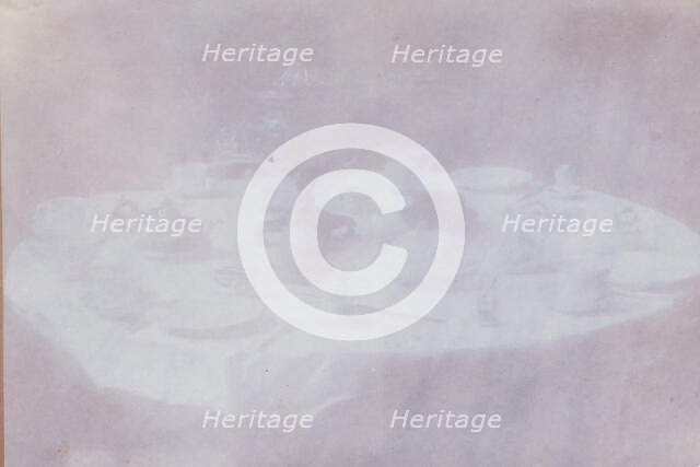 Tavola parecchiata per colazione a Thè, 1839-40. Creator: William Henry Fox Talbot.