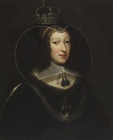 Portrait of Christine of France, Dowager Duchess and Regent of Savoy, 1640s. Creator: Unknown.