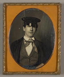 Untitled (Young Man with Hat), 1839/60. Creator: Unknown.