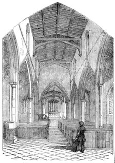 Islip Church, Northamptonshire, restored, 1854. Creator: Unknown.