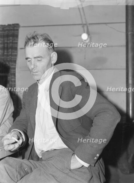 Chairman of the camp council, FSA camp, Farmersville, Tulare County, California, 1939. Creator: Dorothea Lange.