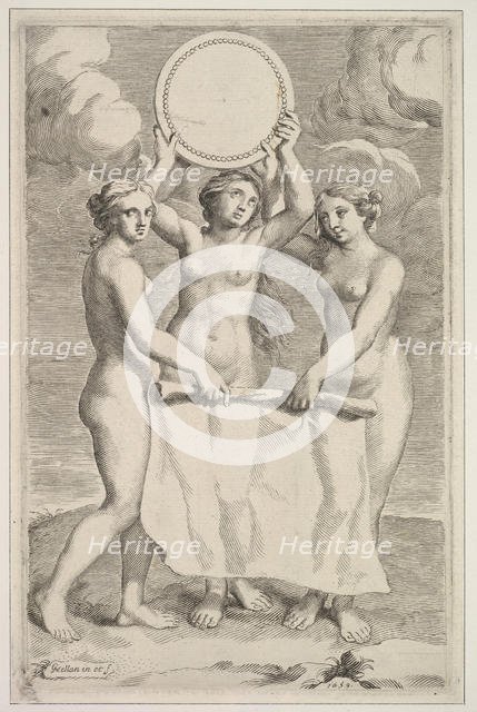 The Three Graces, 1659. Creator: Claude Mellan.