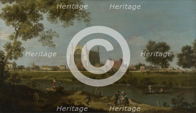 Eton College, c. 1754. Artist: Canaletto (1697-1768)
