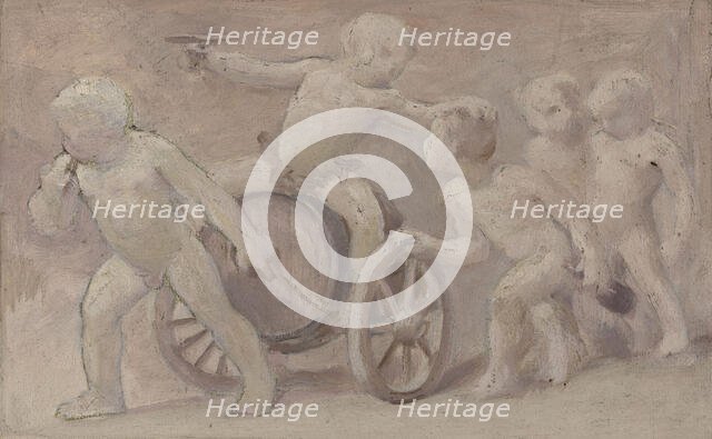 Esquisse pour la salle des fêtes de l'Hôtel de Ville : Boissons, between 1889 and 1895. Creator: Albert Aublet.