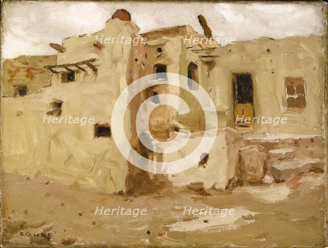 Walpi Pueblo, 1903. Creator: Eanger Irving Couse.