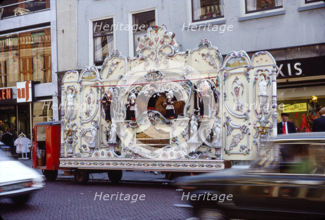 Street Organ in Dutch Town, Holland, 20th century. Artist: Unknown.