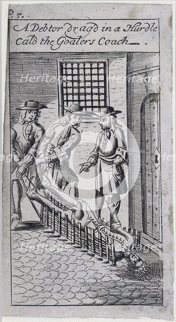 Fleet Prison, London, 1691. Artist: Anon