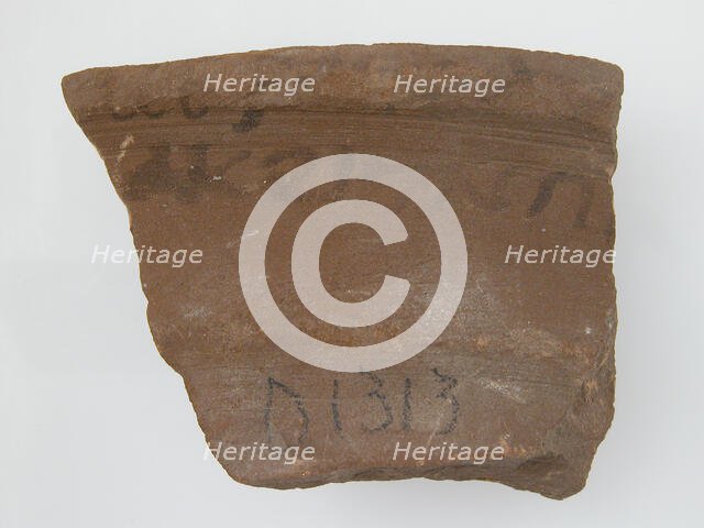 Ostrakon, Coptic, 7th century. Creator: Unknown.