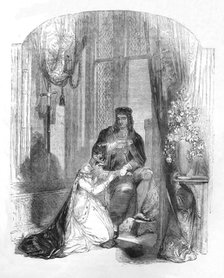 'Edward III. and the Countess of Salisbury', 1845. Artist: Unknown.