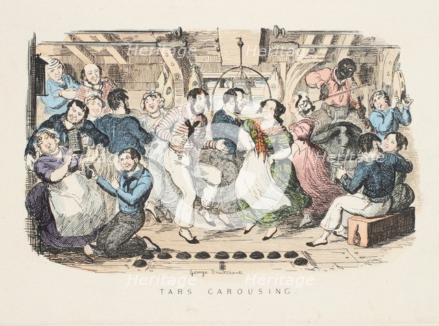 Tars Carousing,  1841. 