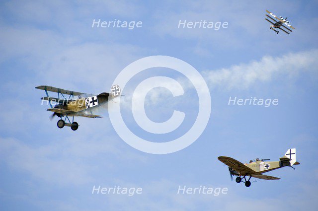 World War I aerial warfare re-enactment, Festival of History, Kelmarsh Hall, Northamptonshire, 2007. Artist: Historic England Staff Photographer.