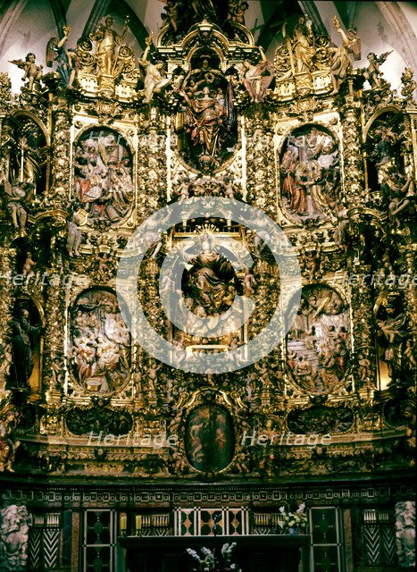 Altarpiece of the Church of Santa Maria of Arenys (1706 - 1712), work by Pau Costa.