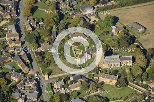 Lyddington Bede House, solar wing of former palace of the Bishops of Lincoln, Rutland, 2024. Creator: Damian Grady.