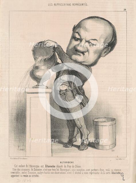 Marie Michel Altaroche, 19th century. Creator: Honore Daumier.