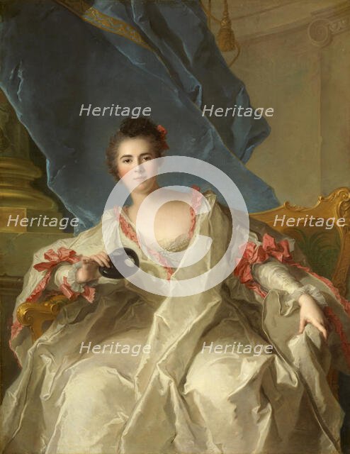 Portrait of Marie-Thérèse Geoffrin (1715-1791), Marquise de la Ferté-Imbault, 1740. Creator: Nattier, Jean-Marc (1685-1766).