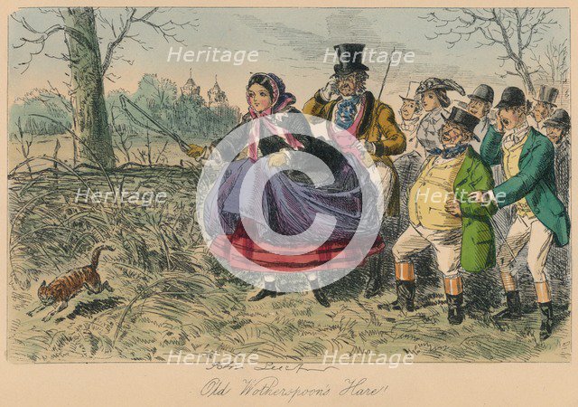 'Old Wotherspoon's Hare!', 1858. Artist: John Leech.