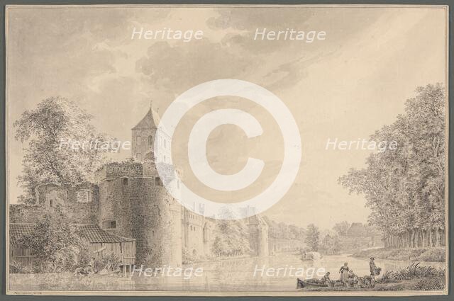 The City Walls of Utrecht by the "Plompetoren", 1763. Creator: Paulus van Liender.