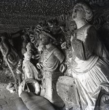 Ships' figureheads, Tresco, Scilly Isles, c1955. Creator: Arthur Charles Kirby Ware.