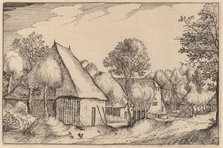 A Farmyard, published 1612. Creator: Claes Jansz Visscher.