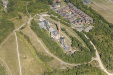 The pithead complex at Pleasley Colliery, Derbyshire, 2022. Creator: Emma Trevarthen.