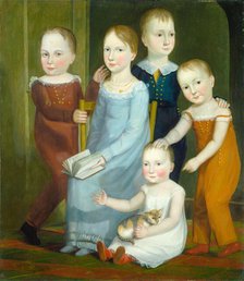 Five Children of the Budd Family, c. 1818. Creator: Unknown.