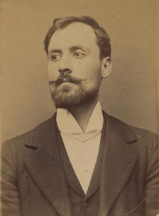 Bertani. Orsini. 24 ou 25 ans, né à Florence (Italie). Sans profession. Anarchiste. 18/3/94, 1894. Creator: Alphonse Bertillon.