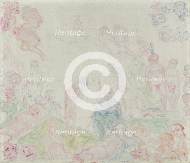 The Temptation of Saint Anthony the Great, 1927. Creator: James Ensor.