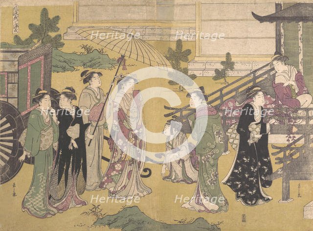 Fuji no Uraha, ca. 1790. Creator: Hosoda Eishi.