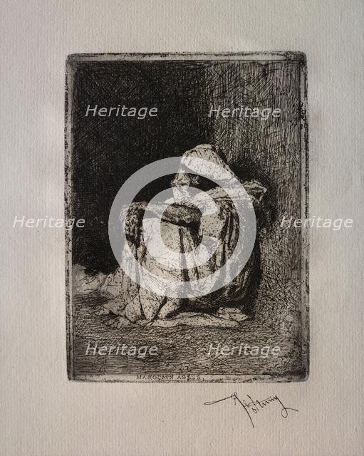 Marocain assis. Creator: Mariano Fortuny y Carbó (Spanish, 1838-1874).