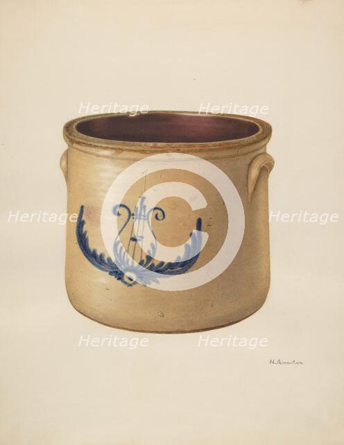 Crock, c. 1939. Creator: Nicholas Amantea.