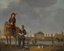 Equestrian Portrait of Pieter de Roovere (1602-1652). Creator: Aelbert Cuyp.