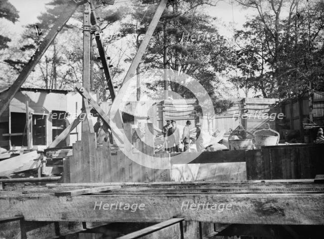 Scene of explosion - Central Park, between c1910 and c1915. Creator: Bain News Service.