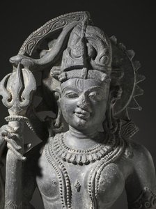 The Androgynous Form of Shiva and Parvati (Ardhanarishvara), 11th century. Creator: Unknown.