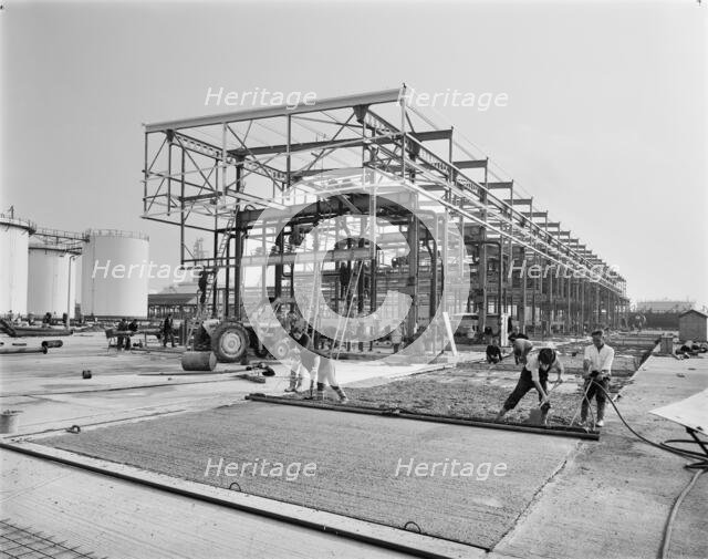Coryton Oil Refinery; Mobil Bulk Terminal, Thurrock, Thurrock, 13/10/1969. Creator: John Laing plc.