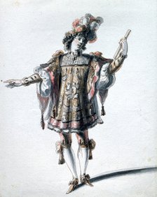 Costume design by Jean Berain the Elder, c1680. Artist: Jean Berain