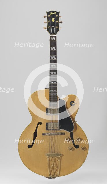 Electric guitar belonging to Chuck Berry, nicknamed "Maybellene", 1959. Creator: Unknown.