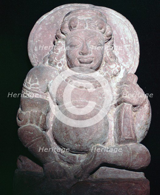 Statuette of the Vedic and Hindu god Kuvera. Artist: Unknown