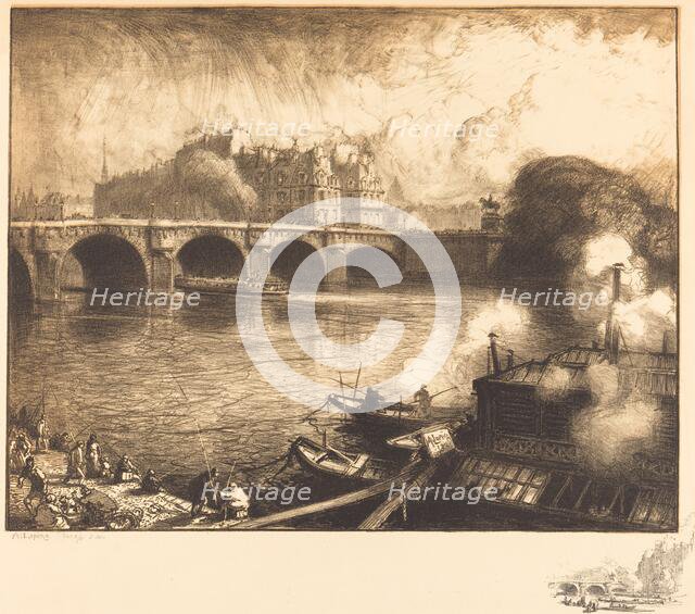 Le Pont Neuf, 1913. Creator: Auguste Lepere.