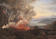 Eruption of the Volcano Vesuvius, 1821. Creator: Johan Christian Dahl.
