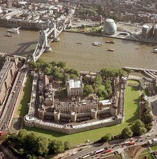 Tower of London, Tower Bridge and the Greater London,  Authority offices, London, 2002 Artist: EH/RCHME staff photographer