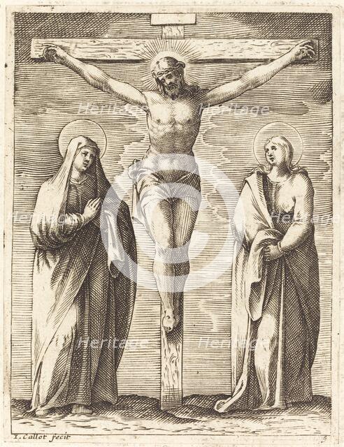 Virgin and Saint John at the Foot of the Cross, 1608/1611. Creator: Jacques Callot.