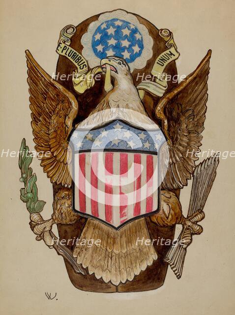 Eagle Emblem, 1935/1942. Creator: Bernard Westmacott.