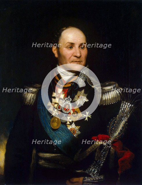 Portrait of Count Matvei Ivanovich Platov', (1757-1818), 1814. Creator: Phillips, Thomas (1770-1845).