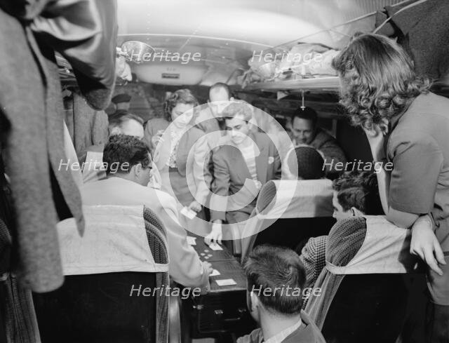 Portrait of Pete Rugolo and Bob Gioga, 1947 or 1948. Creator: William Paul Gottlieb.